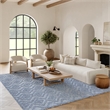 Nourison Versatile 6' x 9' Indoor/Outdoor Rug in Denim Blue