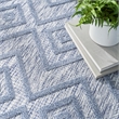 Nourison Versatile 6' x 9' Indoor/Outdoor Rug in Denim Blue
