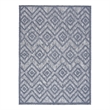 Nourison Versatile 6' x 9' Indoor/Outdoor Rug in Denim Blue