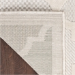 Nourison Easy Care 7' x 10' Ivory White Fabric Modern Area Rug (7' x 10')