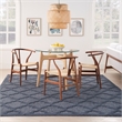 Nourison Easy Care 7' x 10' Fabric Navy Blue Modern Indoor/Outdoor Rug