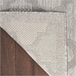 Nourison Easy Care 7' x 10' Silver Gray Fabric Modern Area Rug (7' x 10')