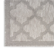 Nourison Easy Care 7' x 10' Silver Gray Fabric Modern Area Rug (7' x 10')