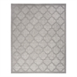 Nourison Easy Care 7' x 10' Silver Gray Fabric Modern Area Rug (7' x 10')