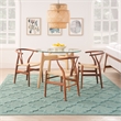Nourison Easy Care 8' x 10' Fabric Aqua Teal Modern Indoor/Outdoor Rug