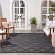 Nourison Easy Care 8' x 10' Fabric Charcoal Black Modern Rug
