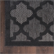 Nourison Easy Care 8' x 10' Fabric Charcoal Black Modern Rug