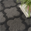 Nourison Easy Care 8' x 10' Fabric Charcoal Black Modern Rug
