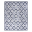 Nourison Easy Care 8' x 10' Fabric Denim Blue Modern Indoor/Outdoor Rug