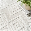 Nourison Versatile 6' x 9' Indoor/Outdoor Rug in Ivory/White