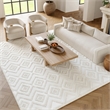 Nourison Versatile 6' x 9' Indoor/Outdoor Rug in Ivory/White