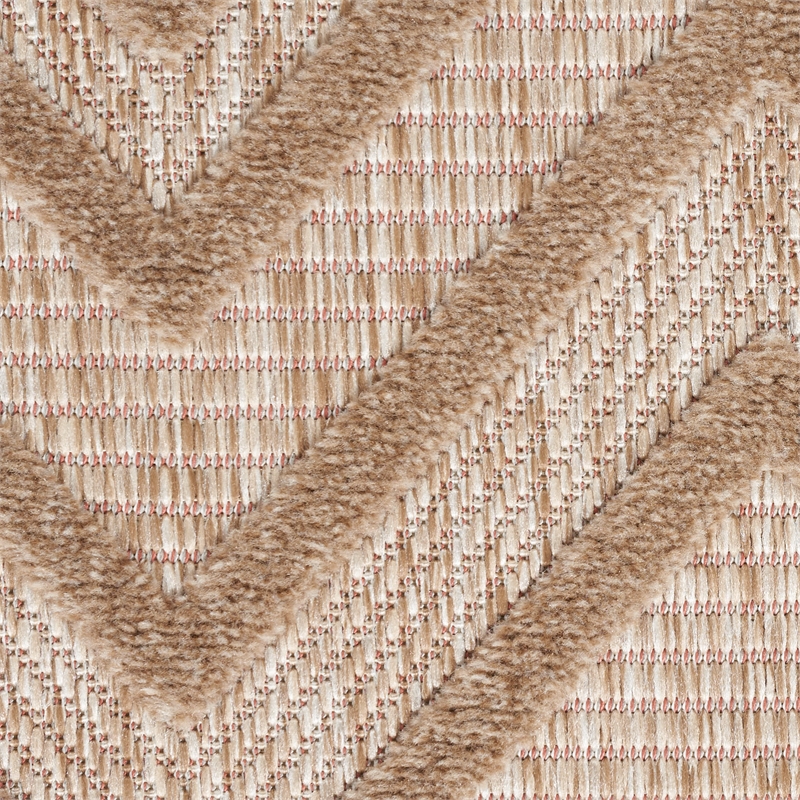 Nourison Versatile 6' x 9' Fabric Indoor/Outdoor Rug in Natural Beige