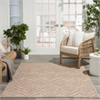 Nourison Versatile 6' x 9' Fabric Indoor/Outdoor Rug in Natural Beige