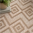 Nourison Versatile 6' x 9' Fabric Indoor/Outdoor Rug in Natural Beige