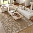 Nourison Versatile 6' x 9' Fabric Indoor/Outdoor Rug in Natural Beige