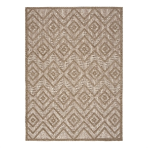 Nourison Versatile 6' x 9' Fabric Indoor/Outdoor Rug in Natural Beige