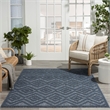 Nourison Versatile 6' x 9' Indoor/Outdoor Rug in Navy Blue