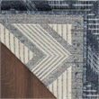 Nourison Versatile 6' x 9' Indoor/Outdoor Rug in Navy Blue