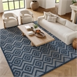Nourison Versatile 6' x 9' Indoor/Outdoor Rug in Navy Blue