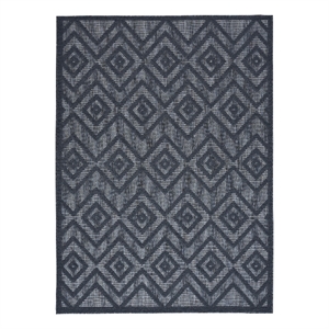 Nourison Versatile 6' x 9' Indoor/Outdoor Rug in Navy Blue
