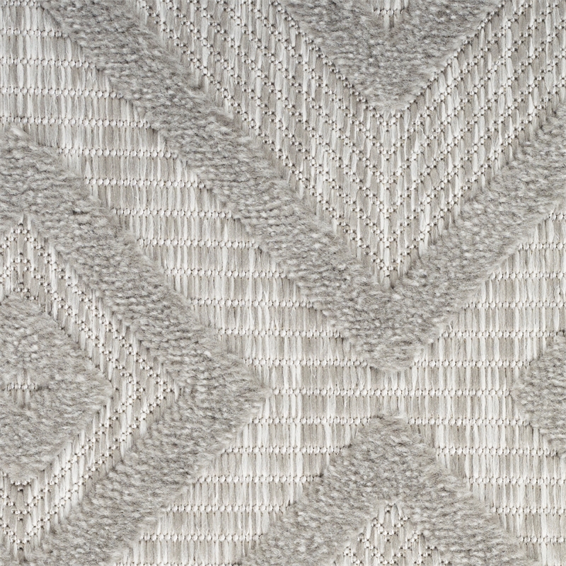 Nourison Versatile 6' x 9' Indoor/Outdoor Rug in Silver Grey