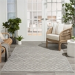 Nourison Versatile 6' x 9' Indoor/Outdoor Rug in Silver Grey