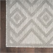 Nourison Versatile 6' x 9' Indoor/Outdoor Rug in Silver Grey