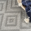 Nourison Versatile 6' x 9' Indoor/Outdoor Rug in Silver Grey