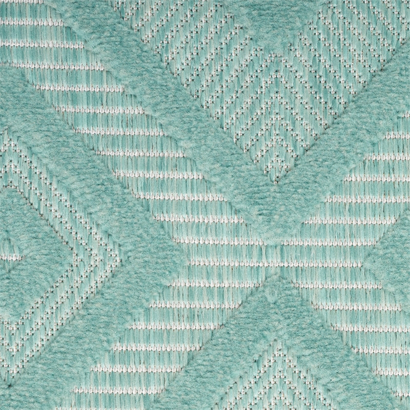 Nourison Versatile 7' x 10' Indoor/Outdoor Rug in Aqua/Teal