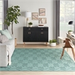Nourison Versatile 7' x 10' Indoor/Outdoor Rug in Aqua/Teal