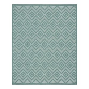 Nourison Versatile 7' x 10' Indoor/Outdoor Rug in Aqua/Teal