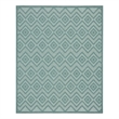 Nourison Versatile 7' x 10' Indoor/Outdoor Rug in Aqua/Teal