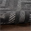 Nourison Versatile 7' x 10' Indoor/Outdoor Rug in Charcoal/Black