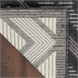 Nourison Versatile 7' x 10' Indoor/Outdoor Rug in Charcoal/Black