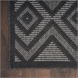 Nourison Versatile 7' x 10' Indoor/Outdoor Rug in Charcoal/Black