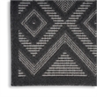 Nourison Versatile 7' x 10' Indoor/Outdoor Rug in Charcoal/Black