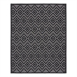 Nourison Versatile 7' x 10' Indoor/Outdoor Rug in Charcoal/Black