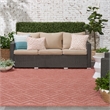 Nourison Versatile 7' x 10' Indoor/Outdoor Rug in Coral/Orange