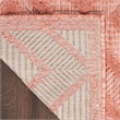 Nourison Versatile 7' x 10' Indoor/Outdoor Rug in Coral/Orange