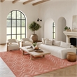 Nourison Versatile 7' x 10' Indoor/Outdoor Rug in Coral/Orange