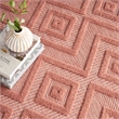 Nourison Versatile 7' x 10' Indoor/Outdoor Rug in Coral/Orange