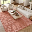 Nourison Versatile 7' x 10' Indoor/Outdoor Rug in Coral/Orange