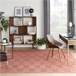 Nourison Versatile 7' x 10' Indoor/Outdoor Rug in Coral/Orange