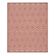 Nourison Versatile 7' x 10' Indoor/Outdoor Rug in Coral/Orange
