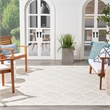 Nourison Easy Care 8' x 10' Ivory/White Indoor/Outdoor Rug