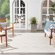 Nourison Easy Care 9' x 12' Ivory/White Fabric Modern Area Rug
