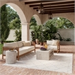 Nourison Easy Care 9' x 12' Ivory/White Fabric Modern Area Rug