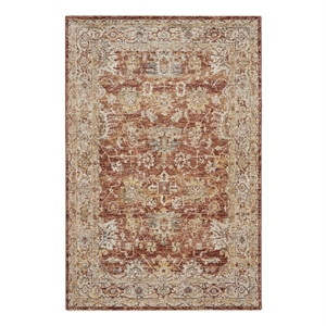 Nourison Petra 5'3&quot x 7'8&quot Rust Indoor Rug