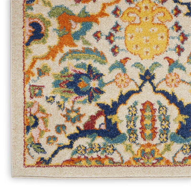 Nourison Allur 2' x 3' Ivory Multicolor Fabric Bohemian Area Rug (2' x 3')
