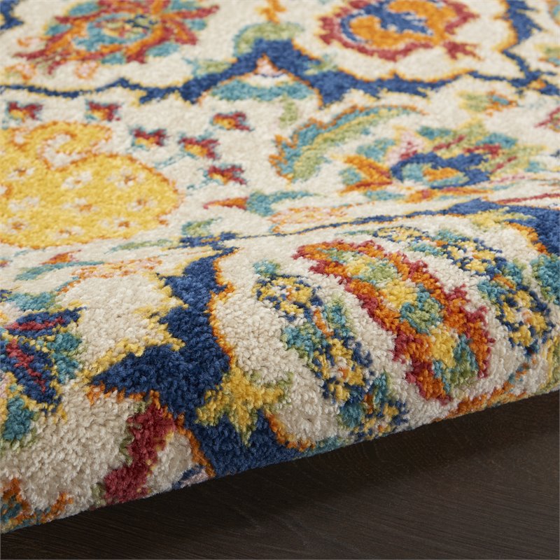 Nourison Allur 2' x 3' Ivory Multicolor Fabric Bohemian Area Rug (2' x 3')